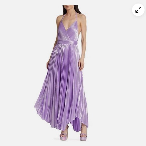 Alice And Olivia Arista Lam Halterneck Gown